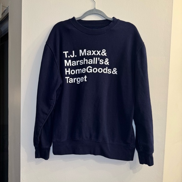 Target Tops - Unbranded Unisex Tj Maxx, Target Navy Crewneck Pullover Untagged Large